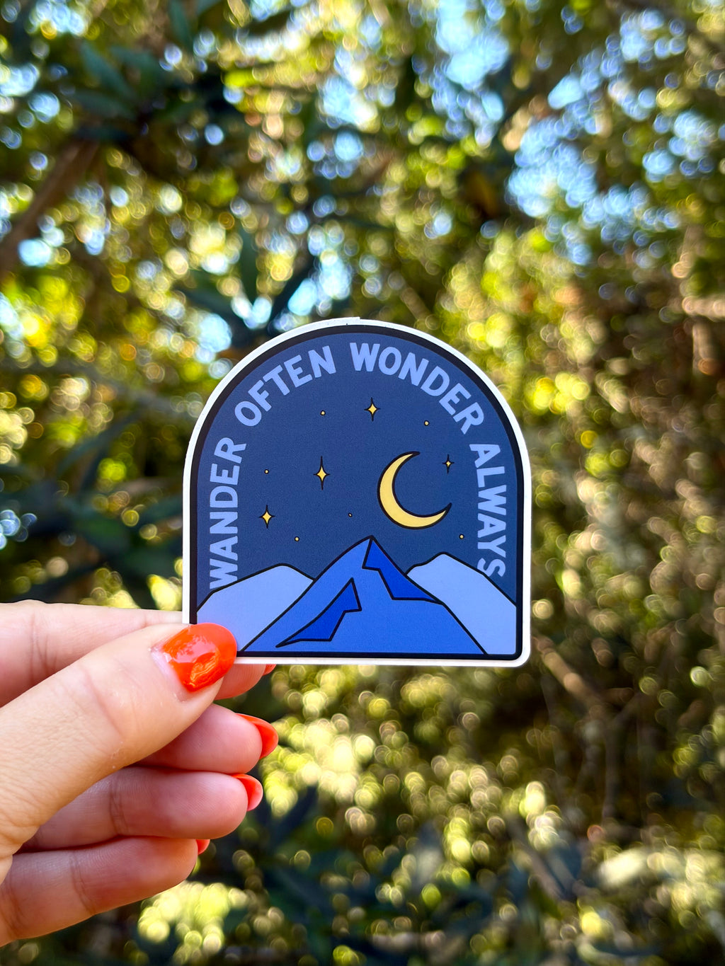 Wander Often, Wonder Always Sticker