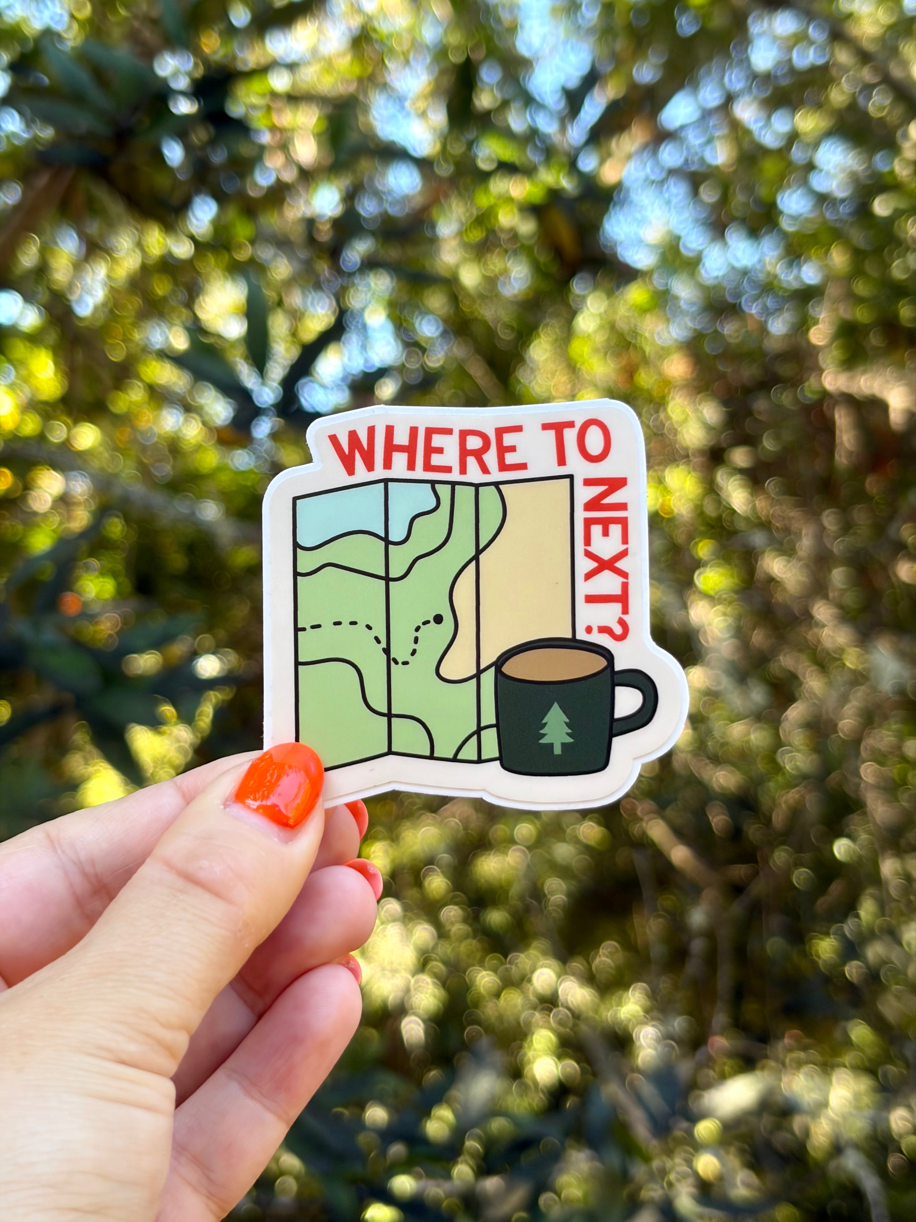 Where To Next? Sticker