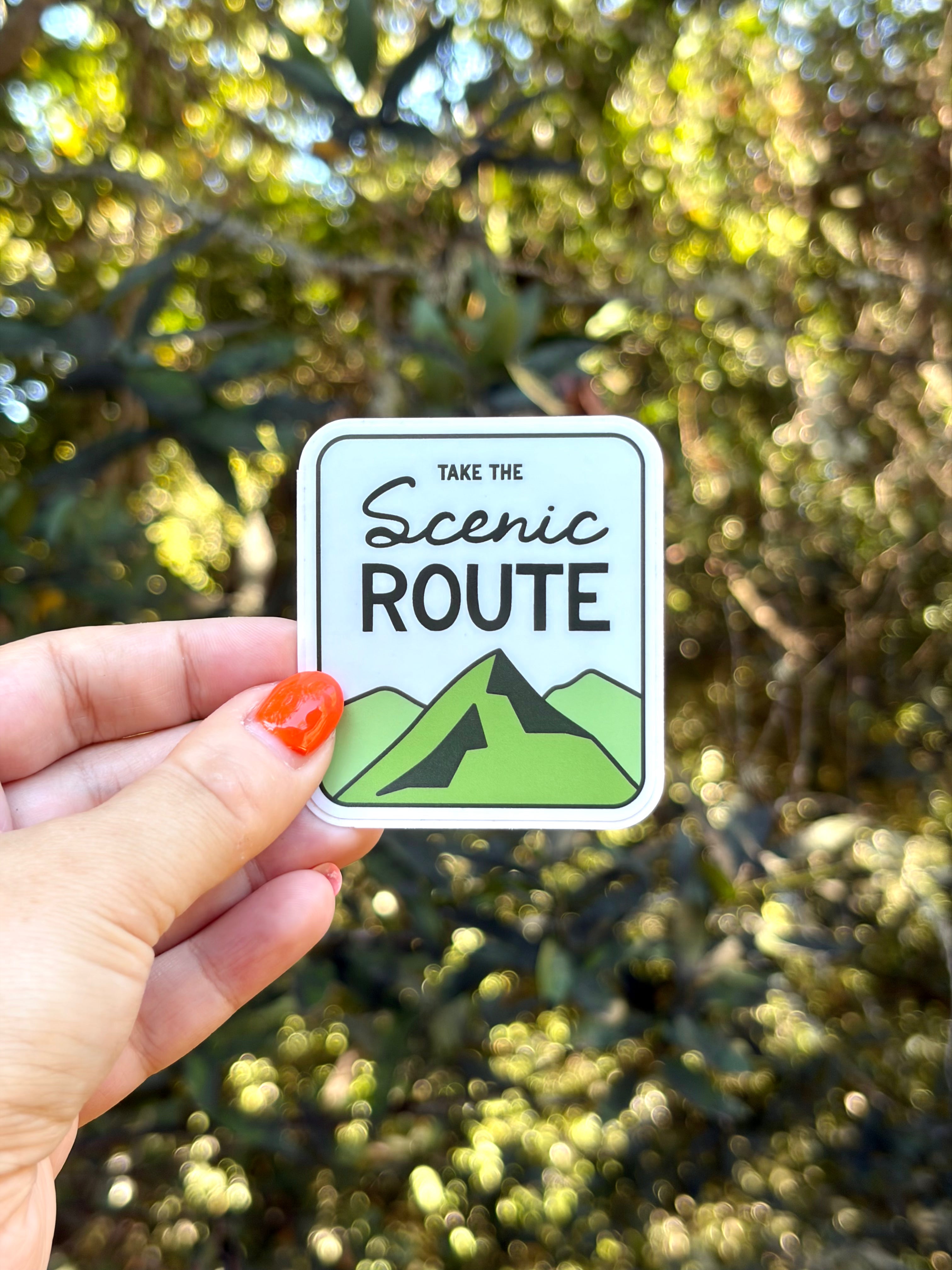 Take the Scenic Route Sticker