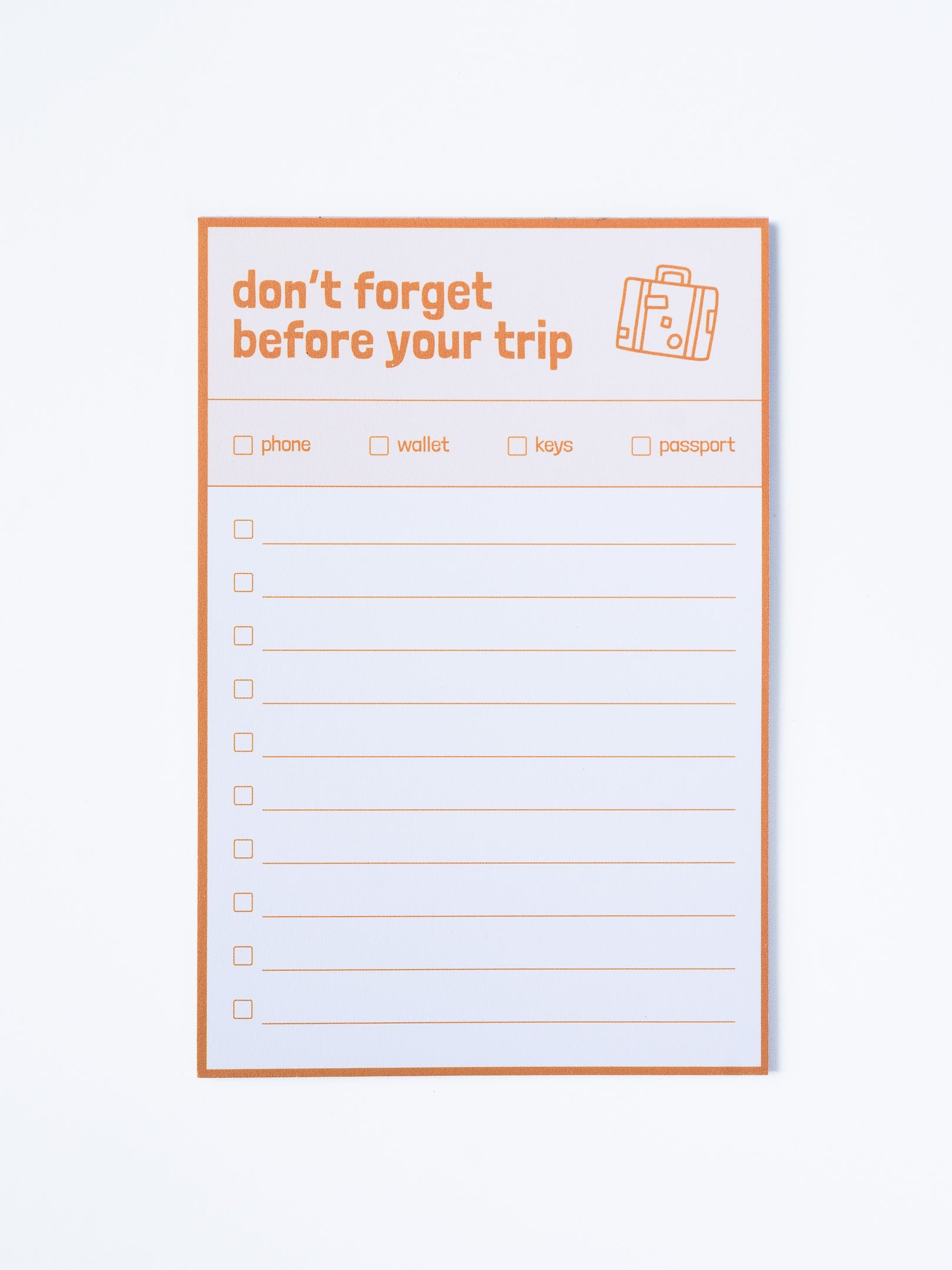 Last Minute Packing List