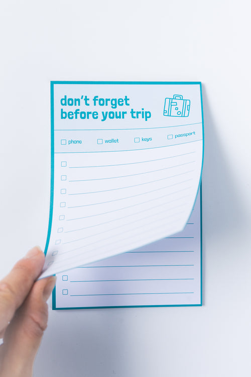 Last Minute Packing List