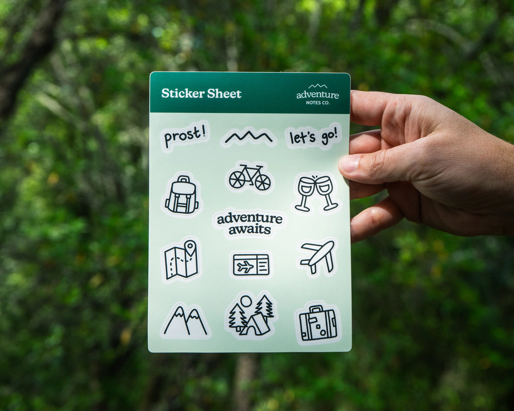 Travel Doodle Sticker Sheet
